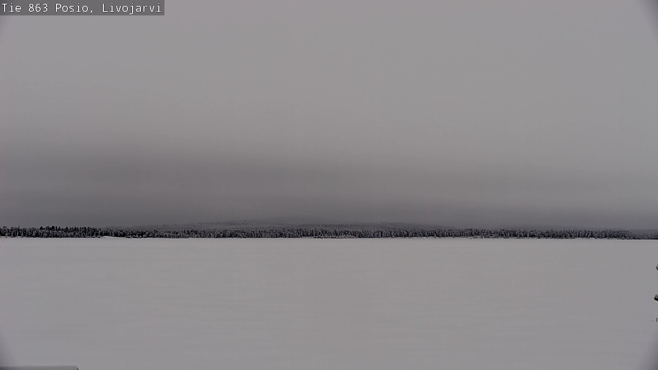Weather Camera Image Road 863 Livojärvi, Posio, Lappi