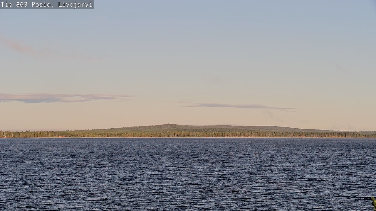 Weather Camera Image Road 863 Livojärvi, Posio, Lappi