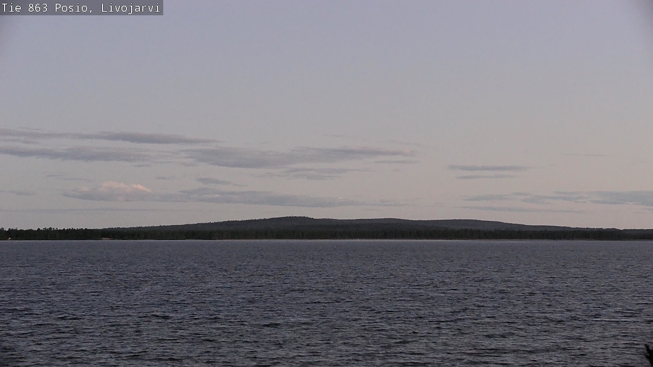 Weather Camera Image Road 863 Livojärvi, Posio, Lappi