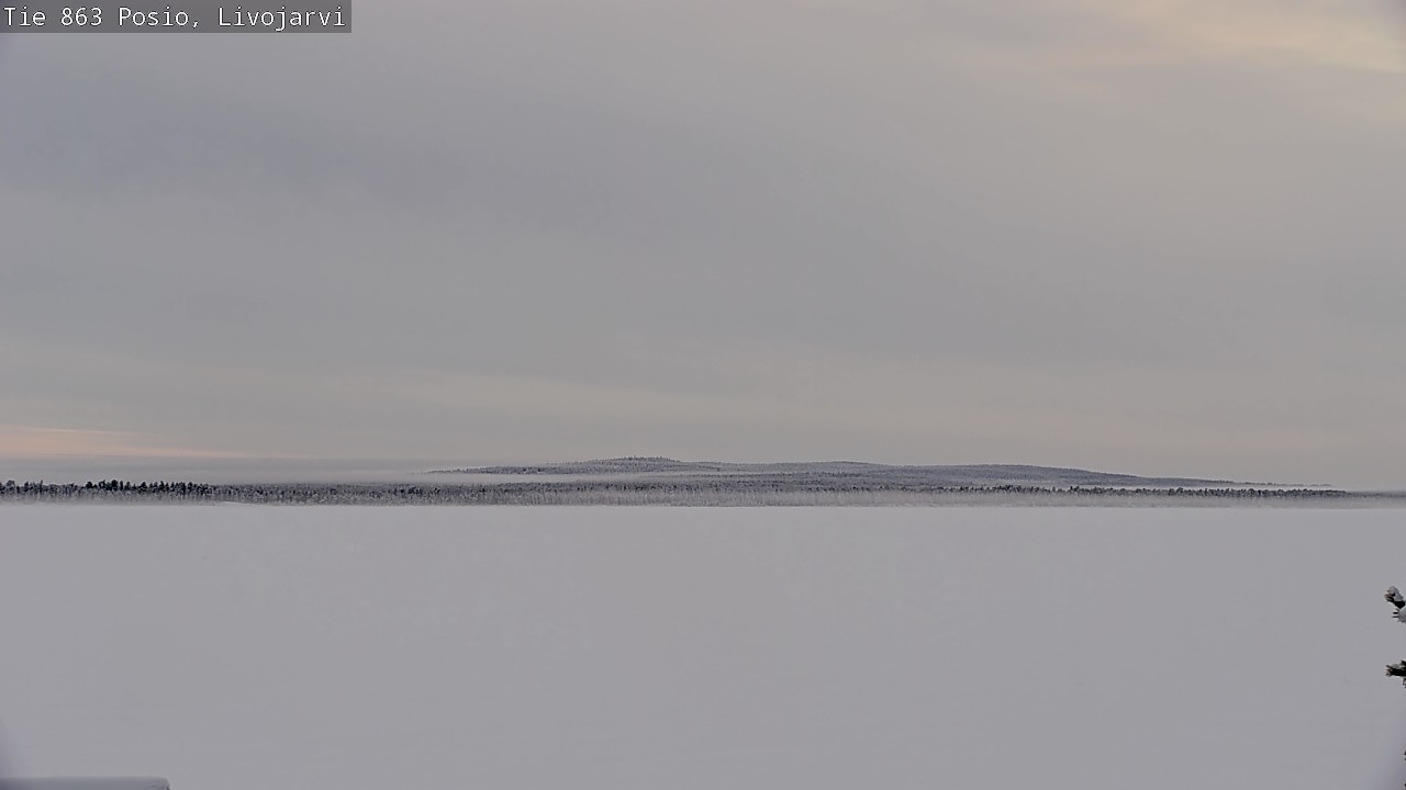 Weather Camera Image Road 863 Livojärvi, Posio, Lappi