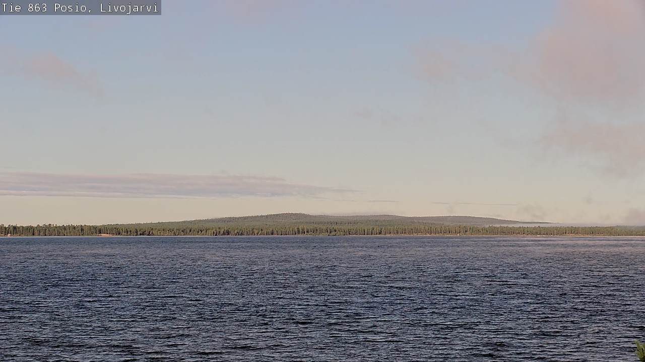 Weather Camera Image Road 863 Livojärvi, Posio, Lappi
