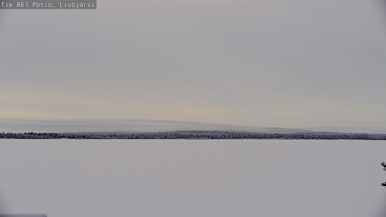 Weather Camera Image Road 863 Livojärvi, Posio, Lappi