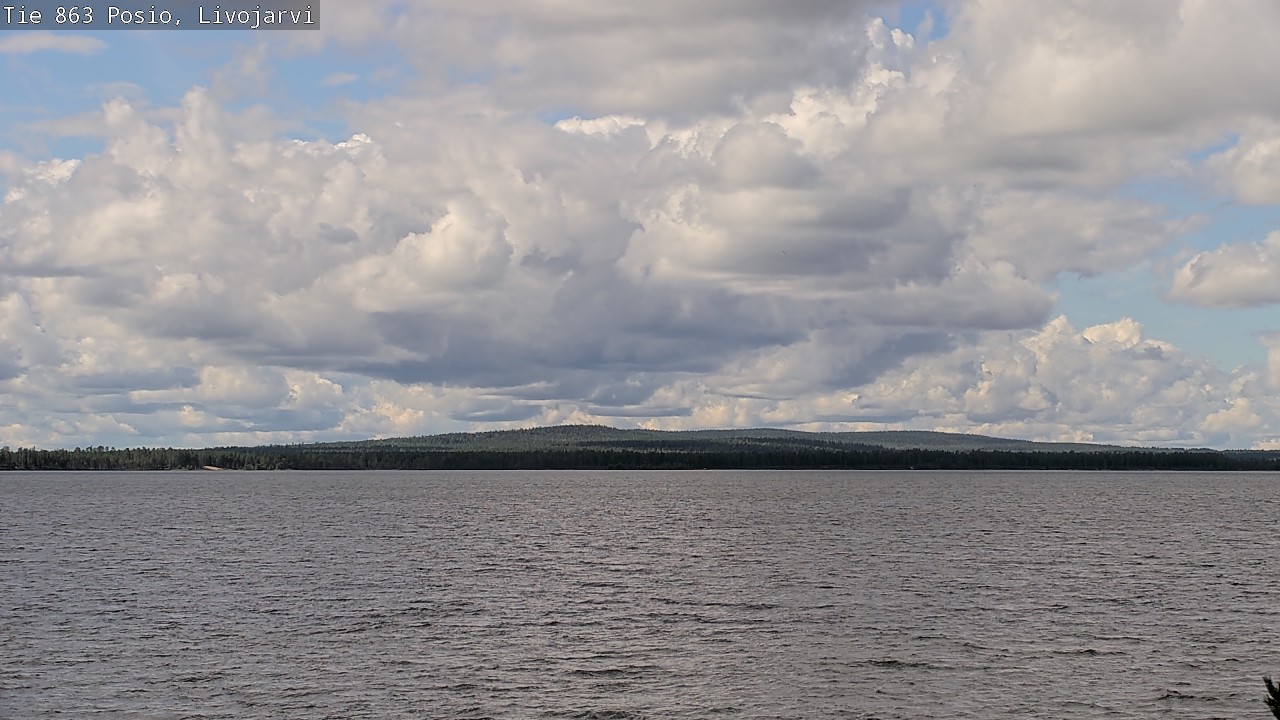 Weather Camera Image Väg 863 Livojärvi, Posio, Lappi