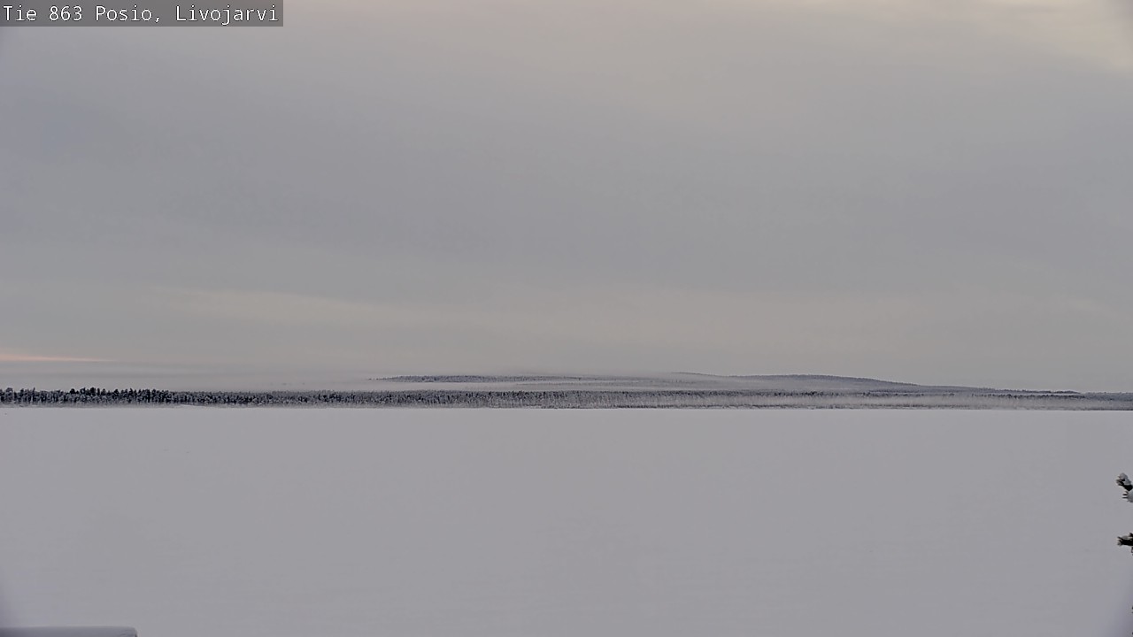 Weather Camera Image Road 863 Livojärvi, Posio, Lappi