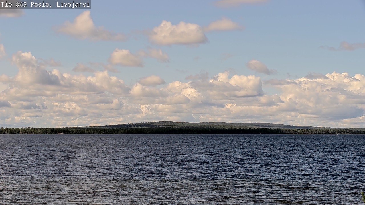 Weather Camera Image Väg 863 Livojärvi, Posio, Lappi