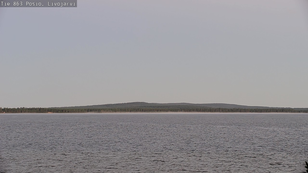 Weather Camera Image Road 863 Livojärvi, Posio, Lappi
