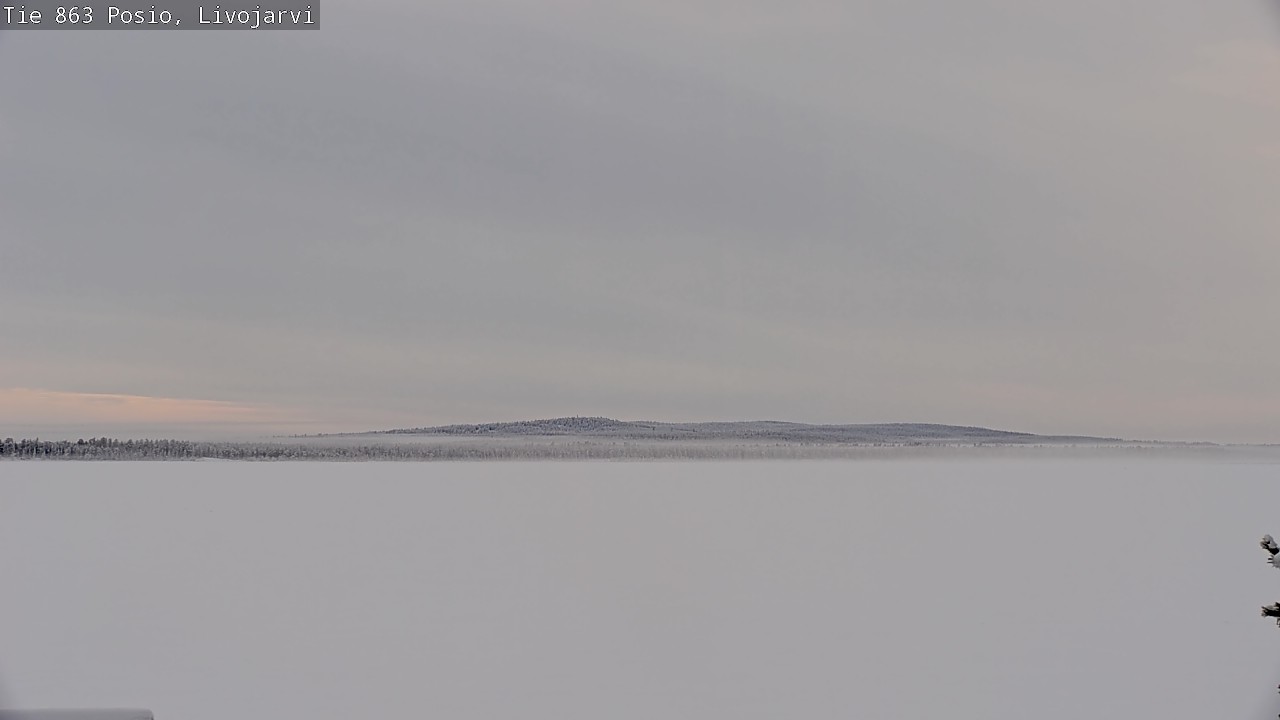 Weather Camera Image Väg 863 Livojärvi, Posio, Lappi
