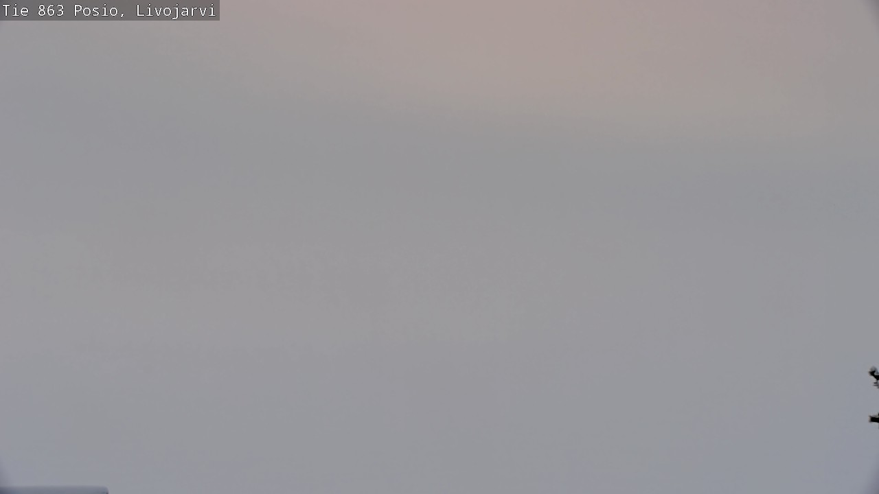 Weather Camera Image Väg 863 Livojärvi, Posio, Lappi