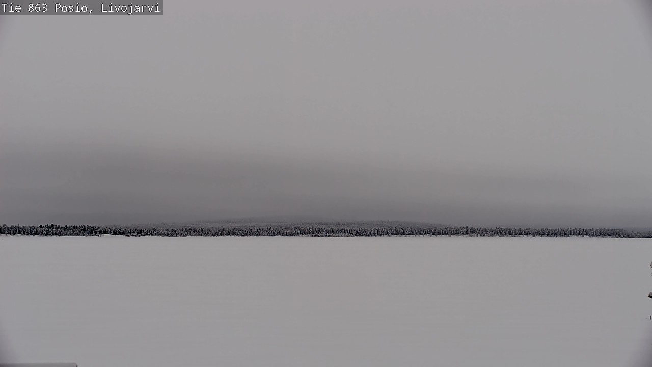 Weather Camera Image Road 863 Livojärvi, Posio, Lappi