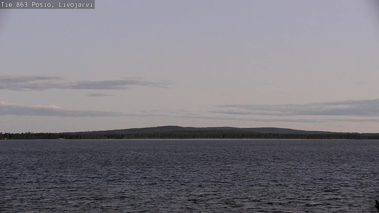Weather Camera Image Road 863 Livojärvi, Posio, Lappi