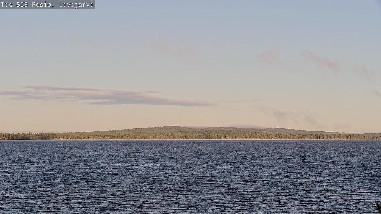 Weather Camera Image Road 863 Livojärvi, Posio, Lappi