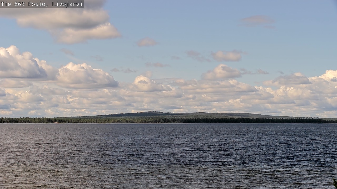Weather Camera Image Väg 863 Livojärvi, Posio, Lappi
