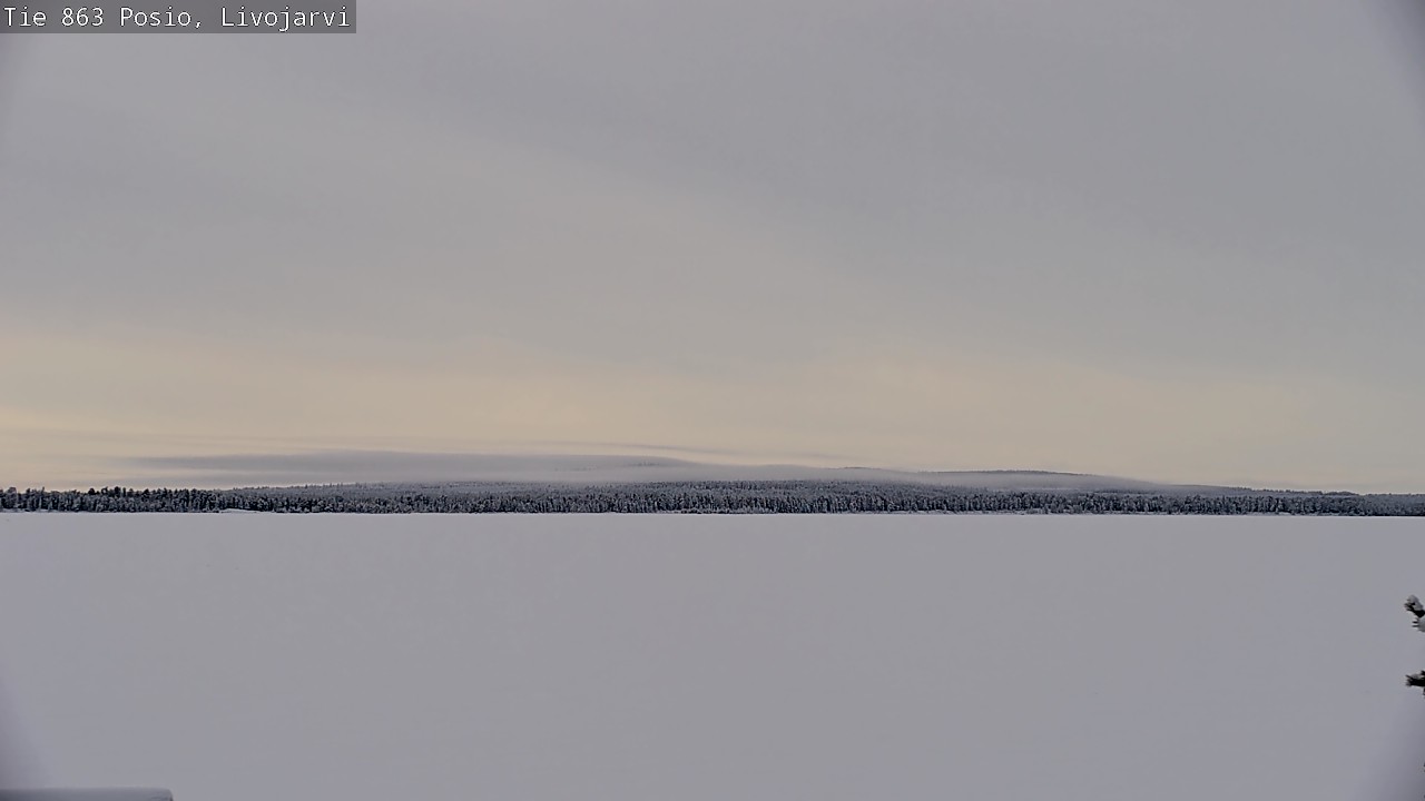 Weather Camera Image Road 863 Livojärvi, Posio, Lappi
