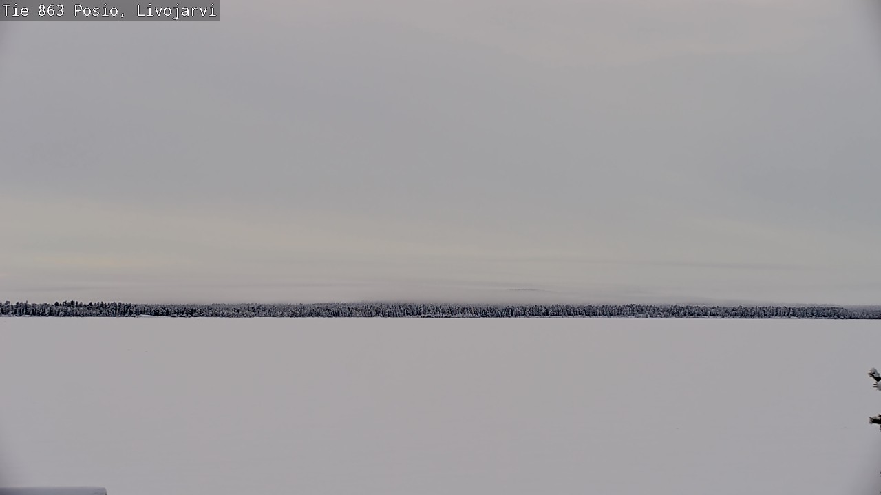 Weather Camera Image Road 863 Livojärvi, Posio, Lappi