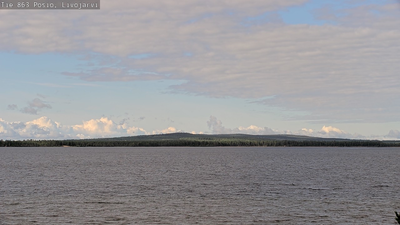 Weather Camera Image Road 863 Livojärvi, Posio, Lappi