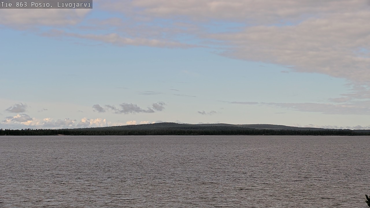Weather Camera Image Road 863 Livojärvi, Posio, Lappi