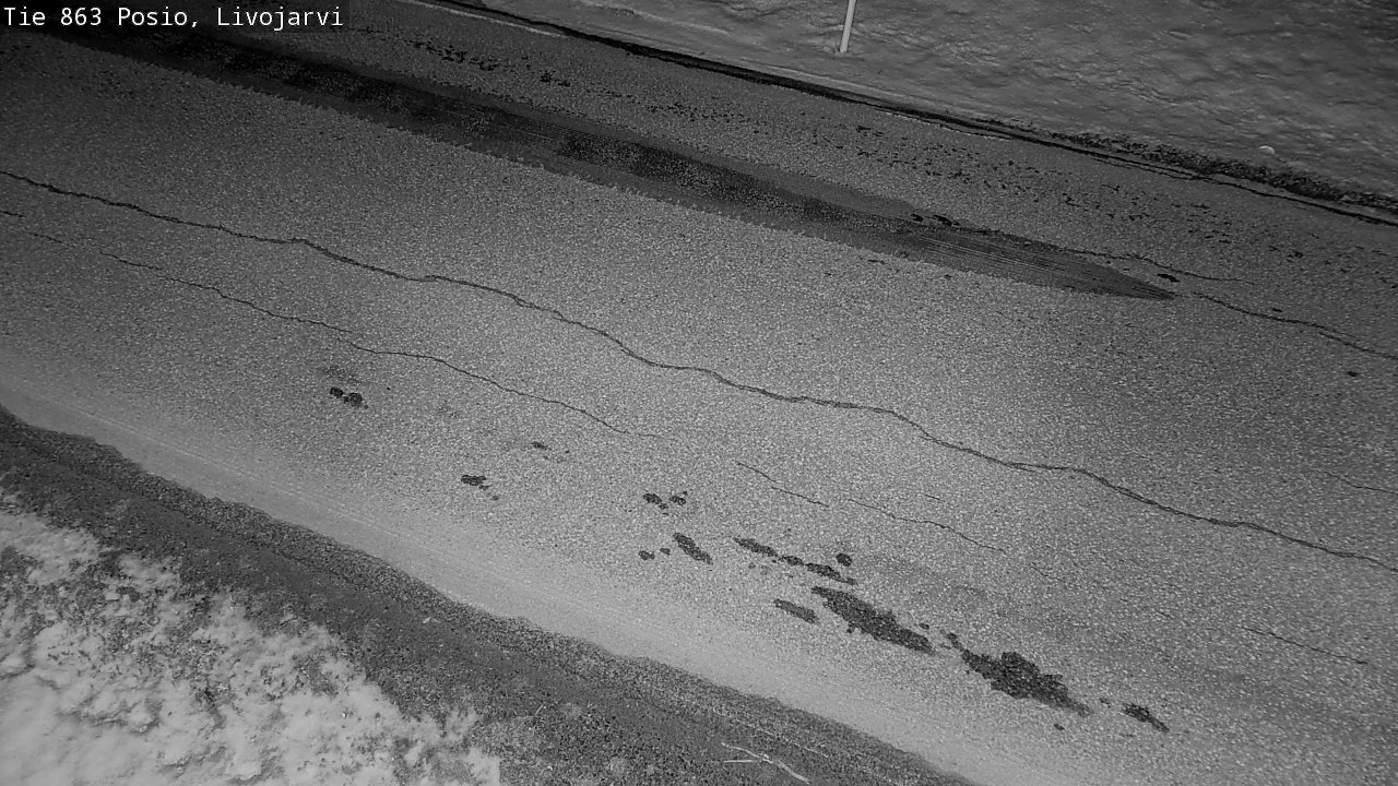 Weather Camera Image Väg 863 Livojärvi, Posio, Lappi