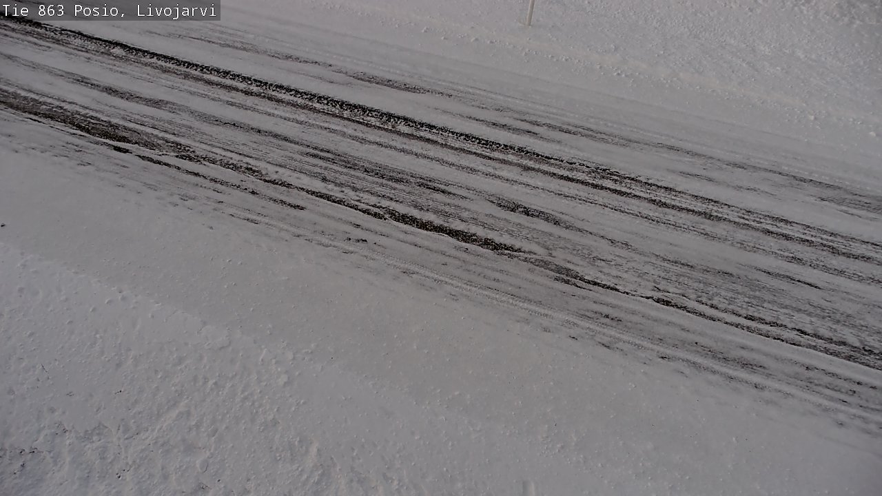 Weather Camera Image Road 863 Livojärvi, Posio, Lappi