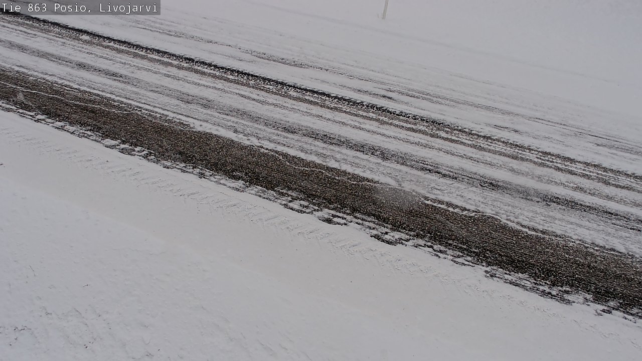 Weather Camera Image Road 863 Livojärvi, Posio, Lappi