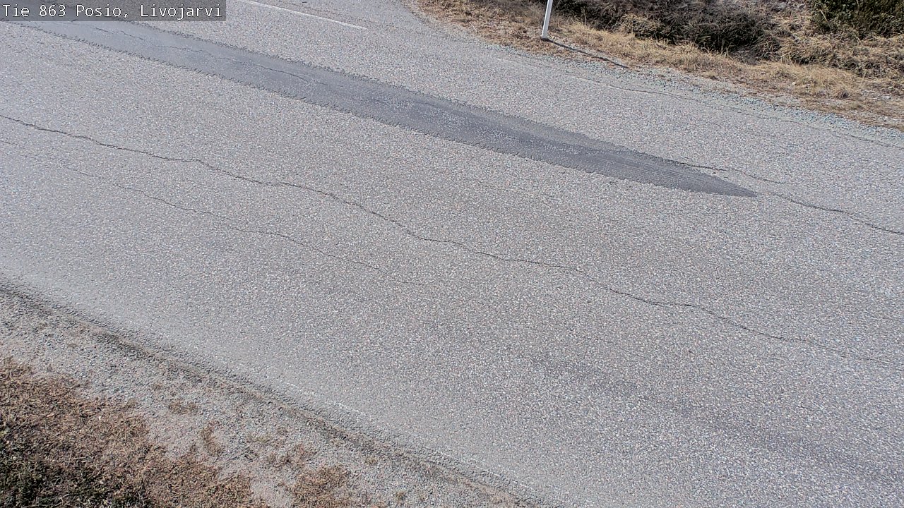 Weather Camera Image Road 863 Livojärvi, Posio, Lappi