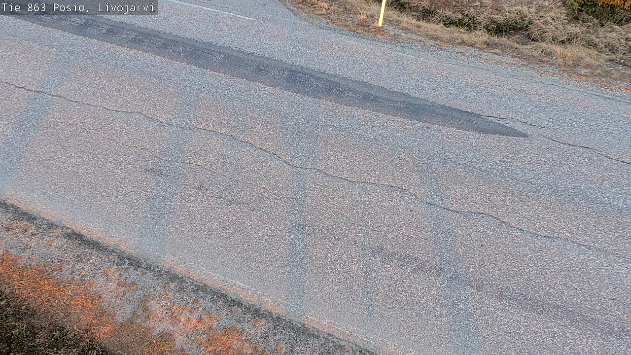 Weather Camera Image Väg 863 Livojärvi, Posio, Lappi