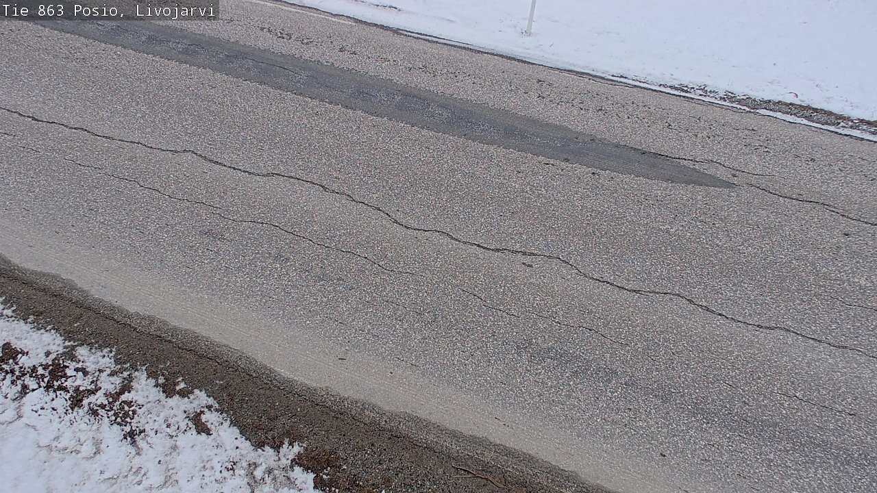 Weather Camera Image Väg 863 Livojärvi, Posio, Lappi
