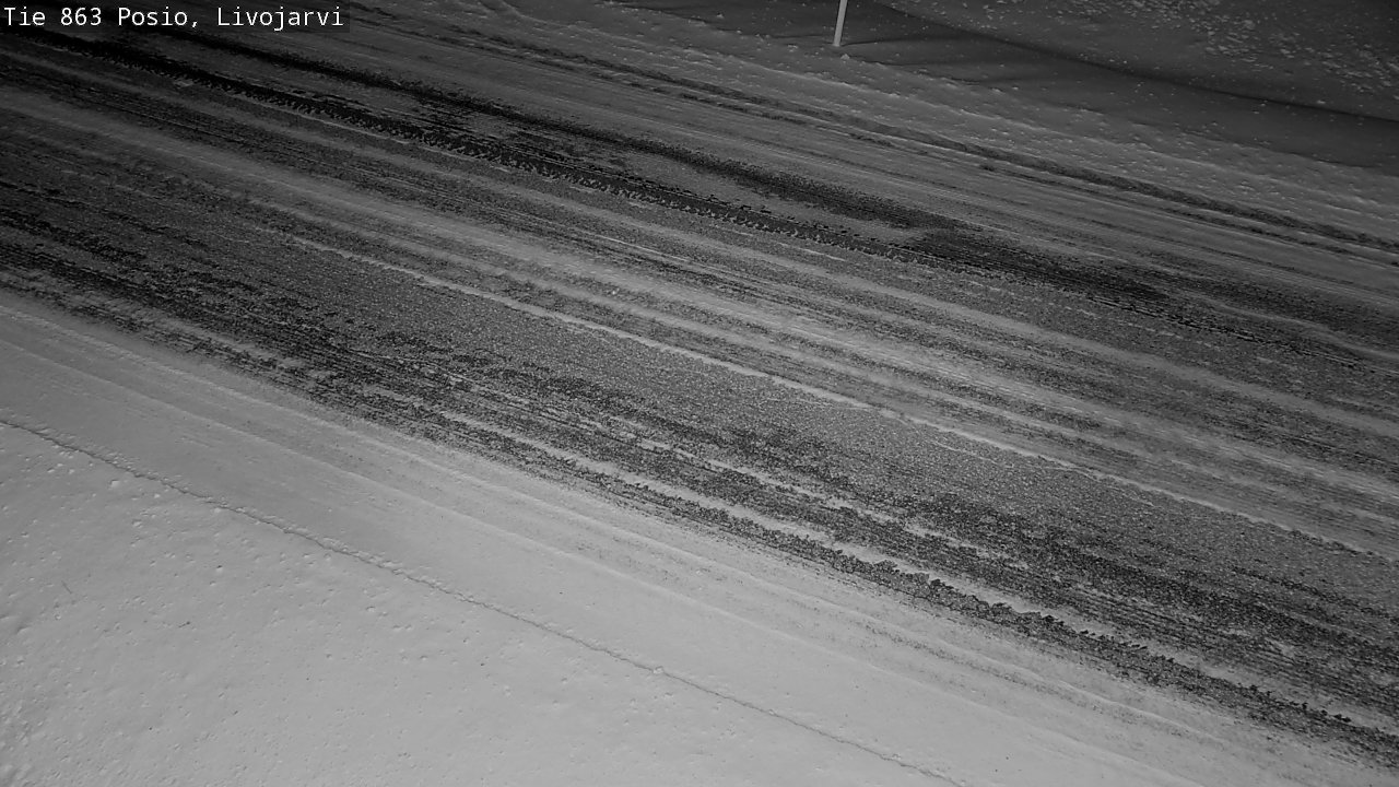 Weather Camera Image Road 863 Livojärvi, Posio, Lappi