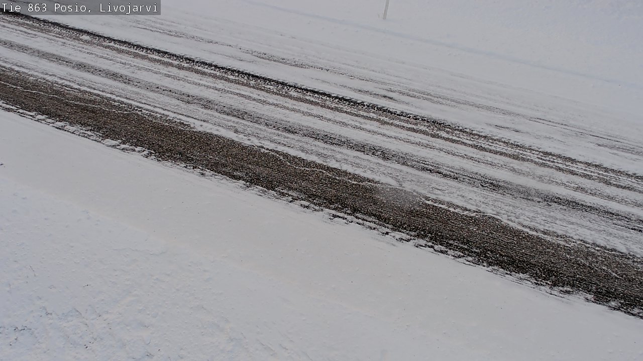 Weather Camera Image Road 863 Livojärvi, Posio, Lappi