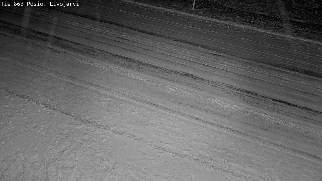 Weather Camera Image Road 863 Livojärvi, Posio, Lappi