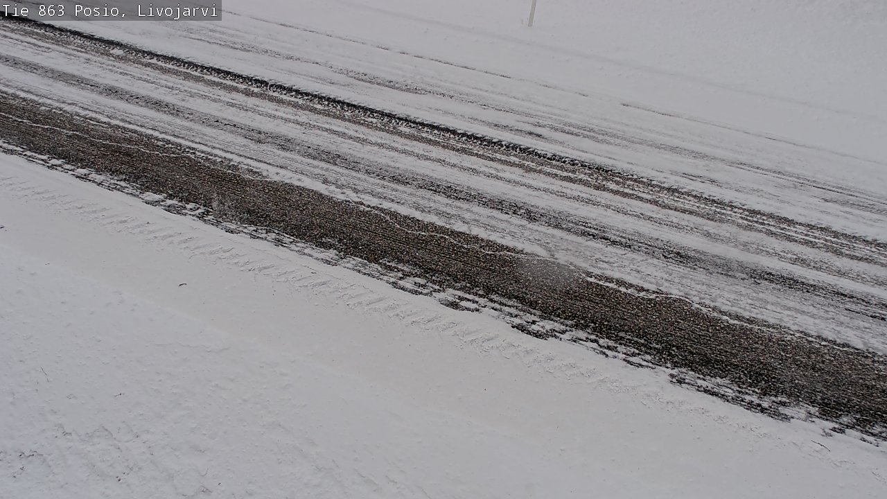 Weather Camera Image Road 863 Livojärvi, Posio, Lappi