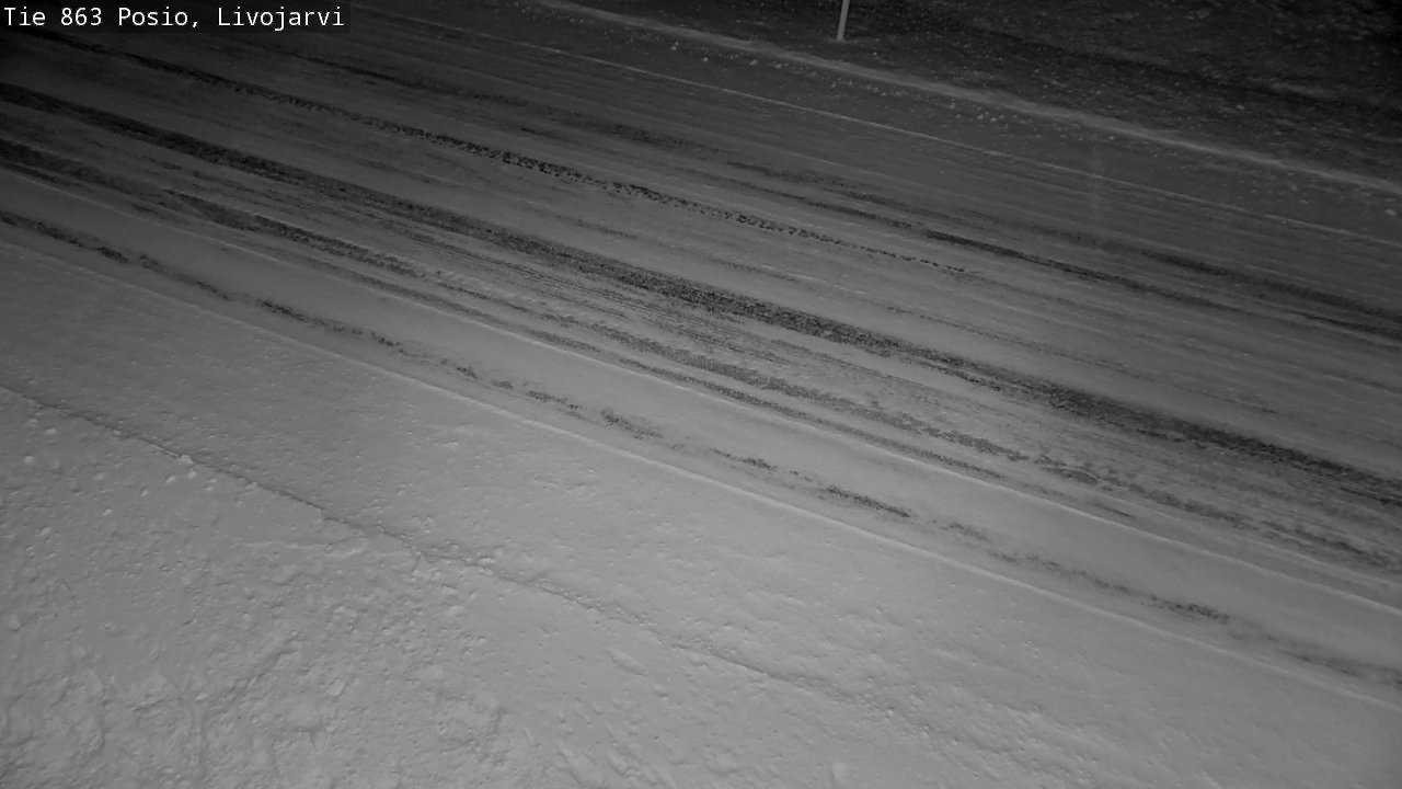 Weather Camera Image Road 863 Livojärvi, Posio, Lappi