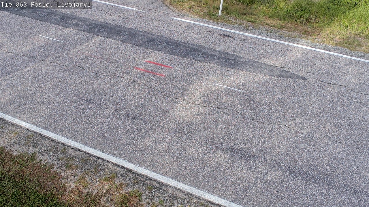 Weather Camera Image Road 863 Livojärvi, Posio, Lappi