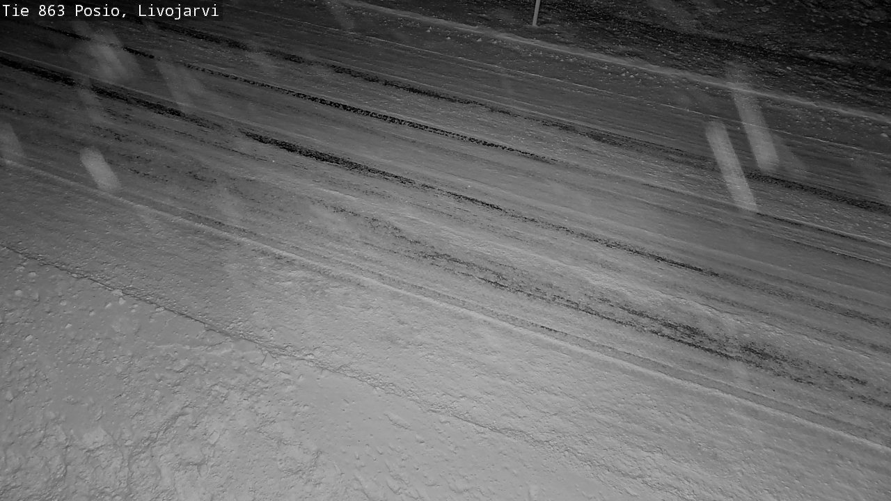 Weather Camera Image Road 863 Livojärvi, Posio, Lappi