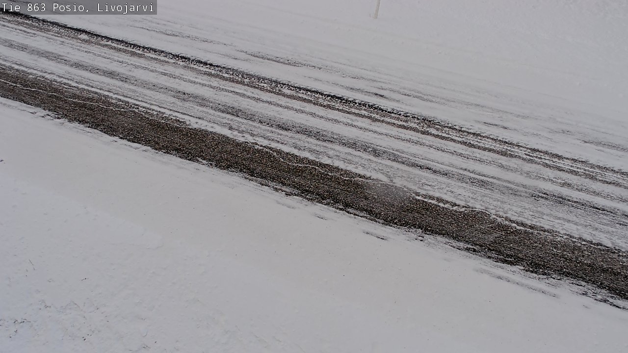 Weather Camera Image Road 863 Livojärvi, Posio, Lappi