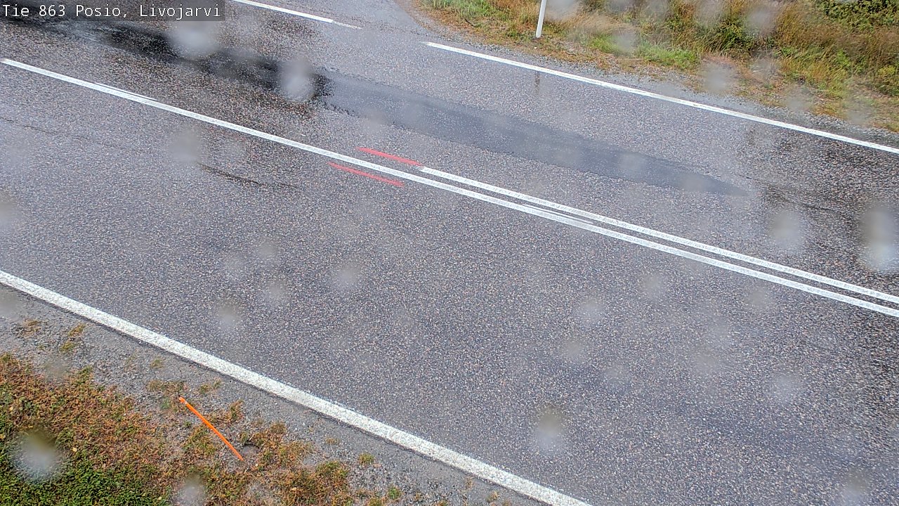 Weather Camera Image Väg 863 Livojärvi, Posio, Lappi
