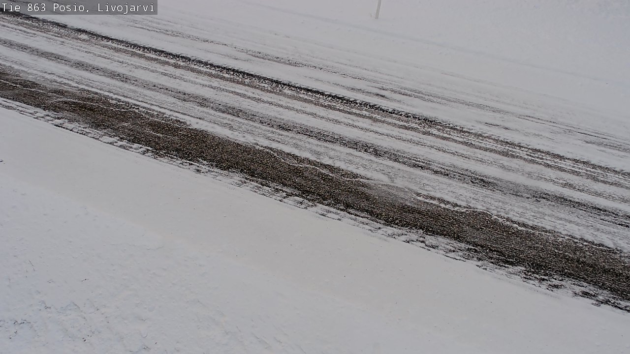 Weather Camera Image Road 863 Livojärvi, Posio, Lappi