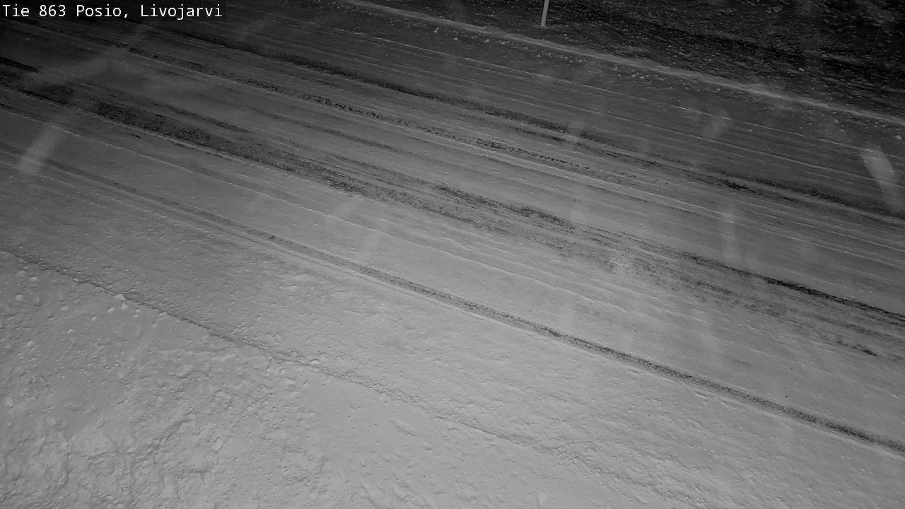 Weather Camera Image Road 863 Livojärvi, Posio, Lappi