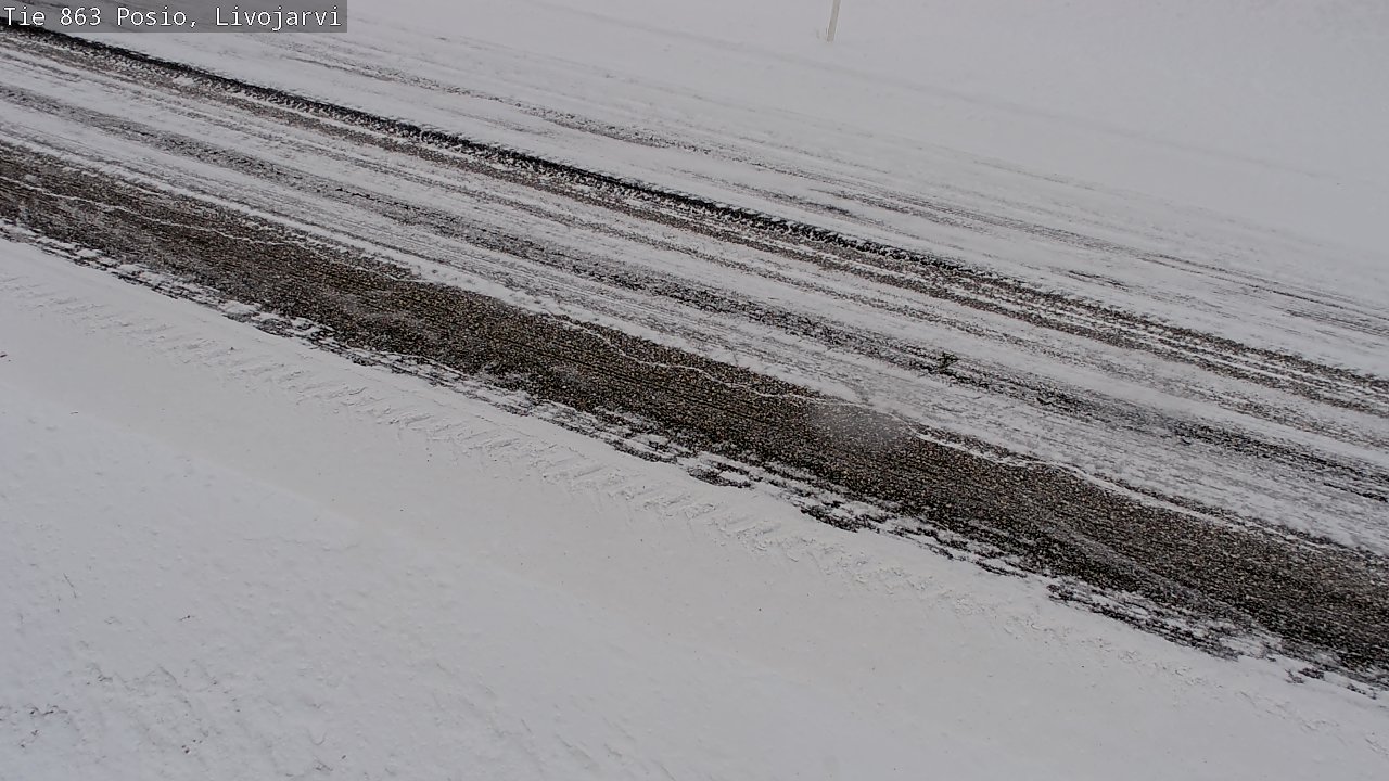 Weather Camera Image Road 863 Livojärvi, Posio, Lappi