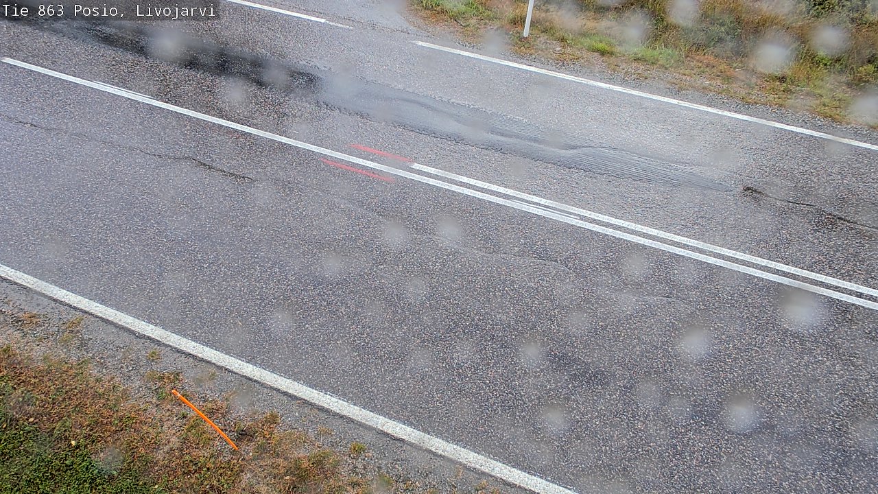Weather Camera Image Väg 863 Livojärvi, Posio, Lappi