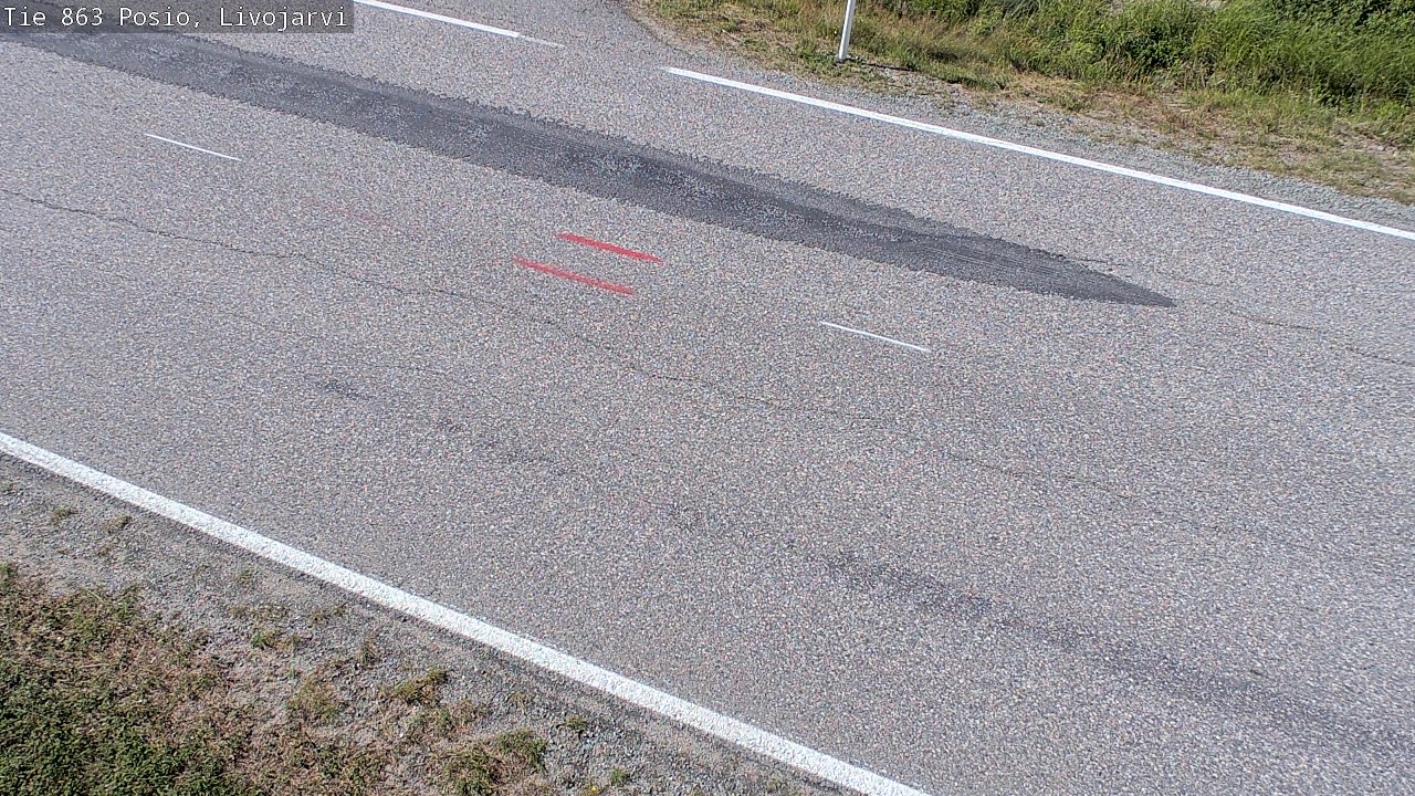 Weather Camera Image Väg 863 Livojärvi, Posio, Lappi