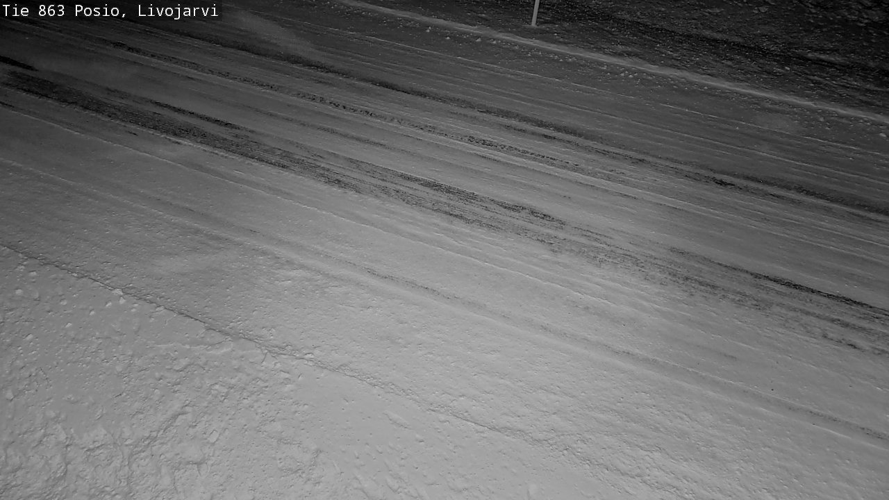 Weather Camera Image Road 863 Livojärvi, Posio, Lappi