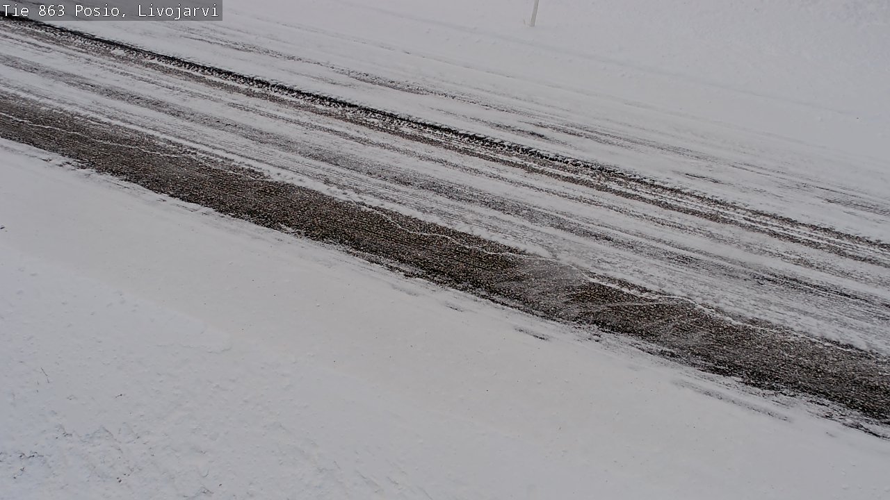 Weather Camera Image Road 863 Livojärvi, Posio, Lappi