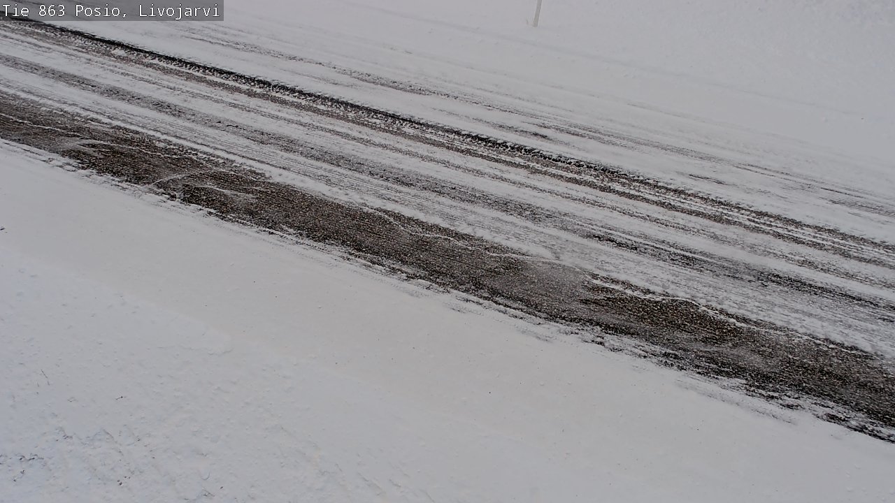 Weather Camera Image Road 863 Livojärvi, Posio, Lappi