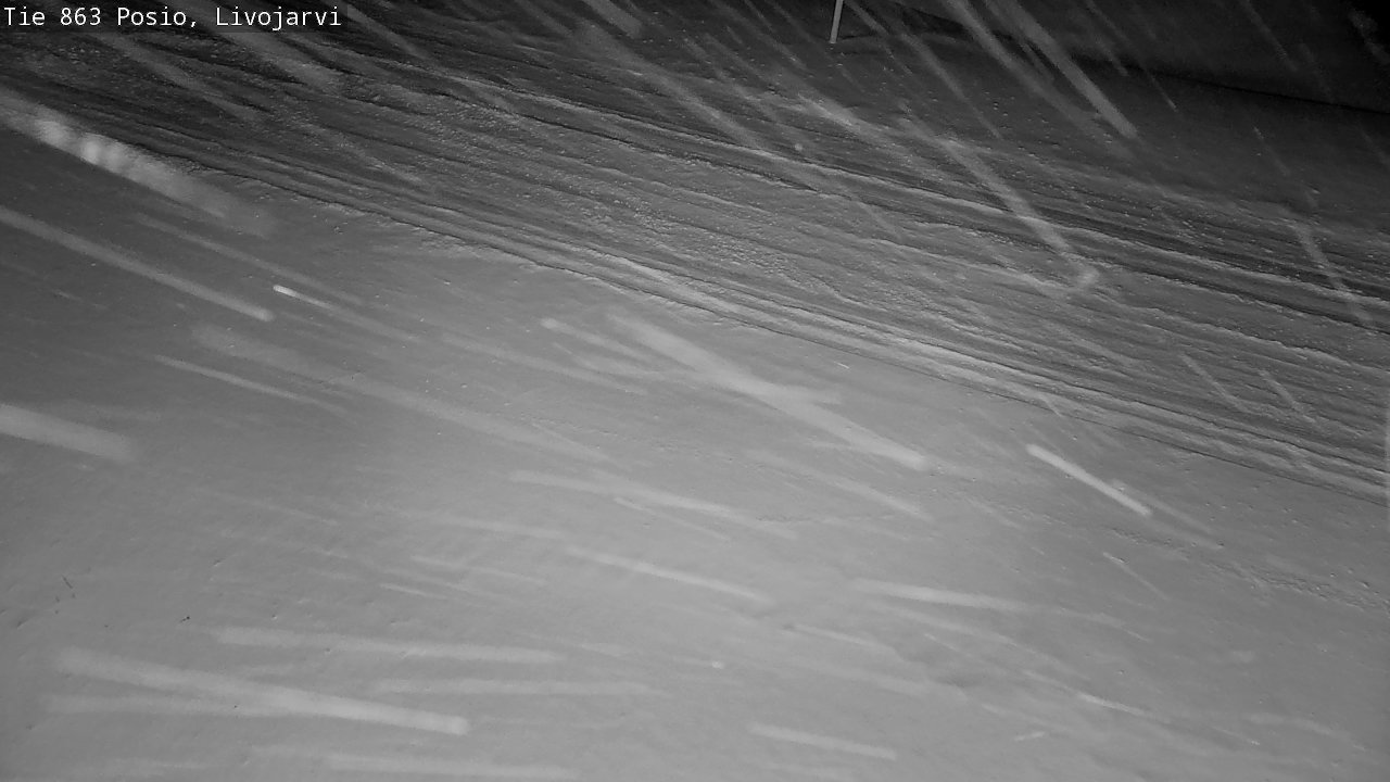 Weather Camera Image Road 863 Livojärvi, Posio, Lappi
