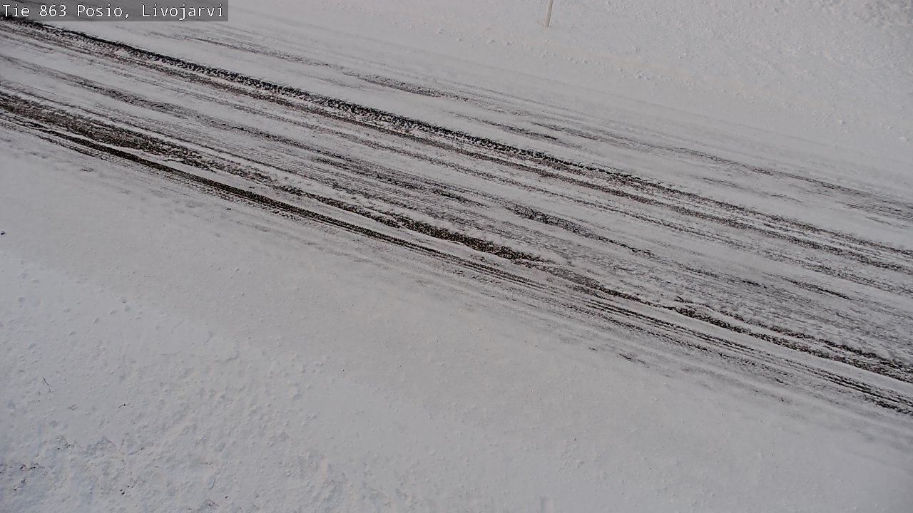 Weather Camera Image Road 863 Livojärvi, Posio, Lappi