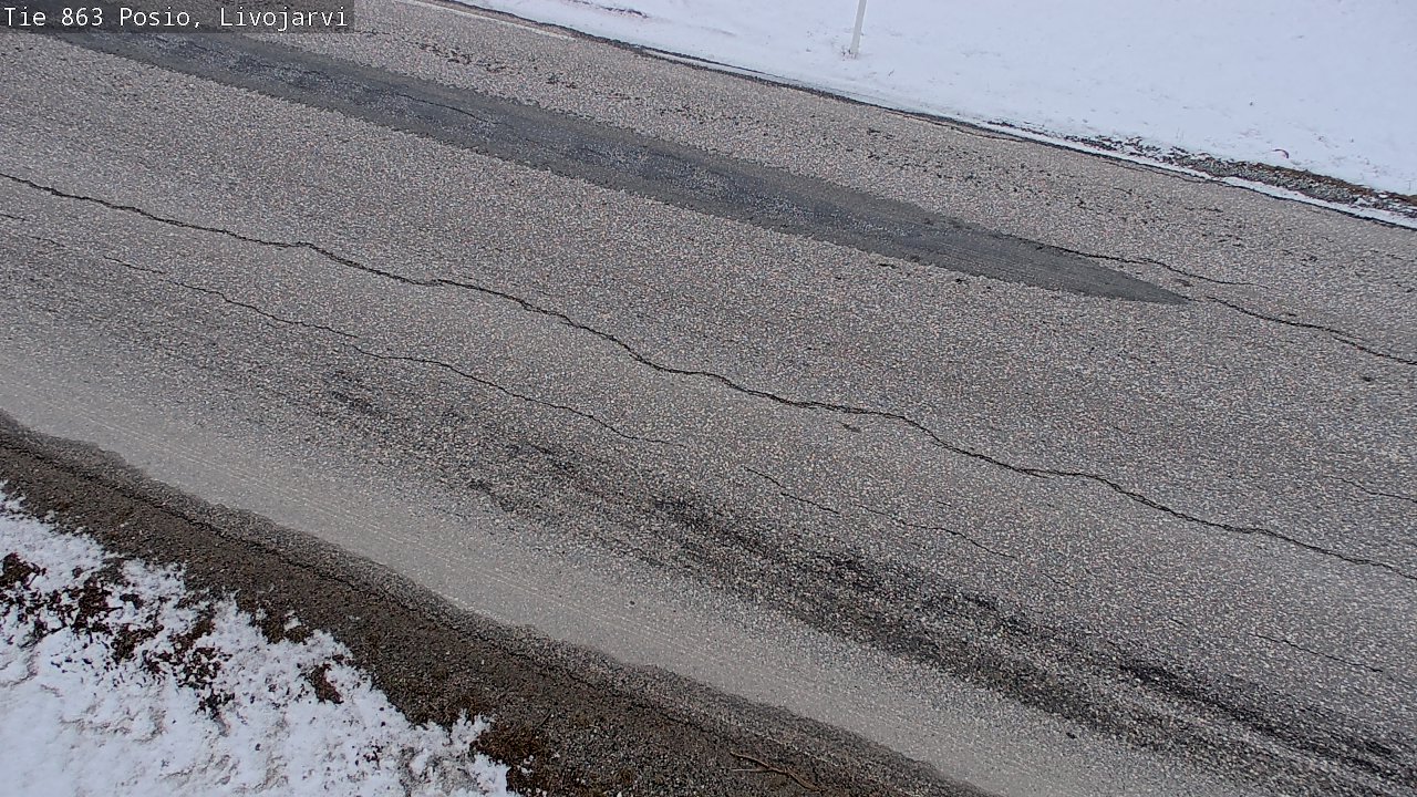 Weather Camera Image Väg 863 Livojärvi, Posio, Lappi
