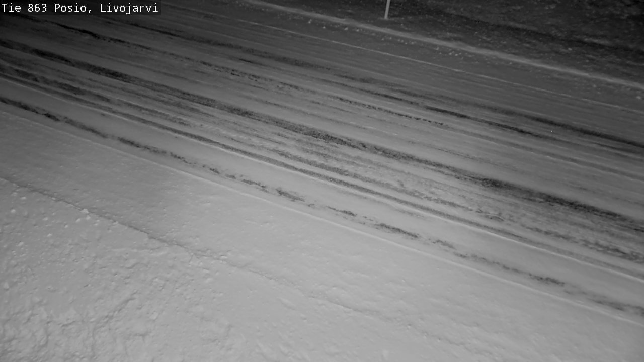 Weather Camera Image Road 863 Livojärvi, Posio, Lappi