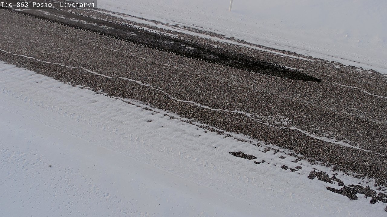 Weather Camera Image Road 863 Livojärvi, Posio, Lappi