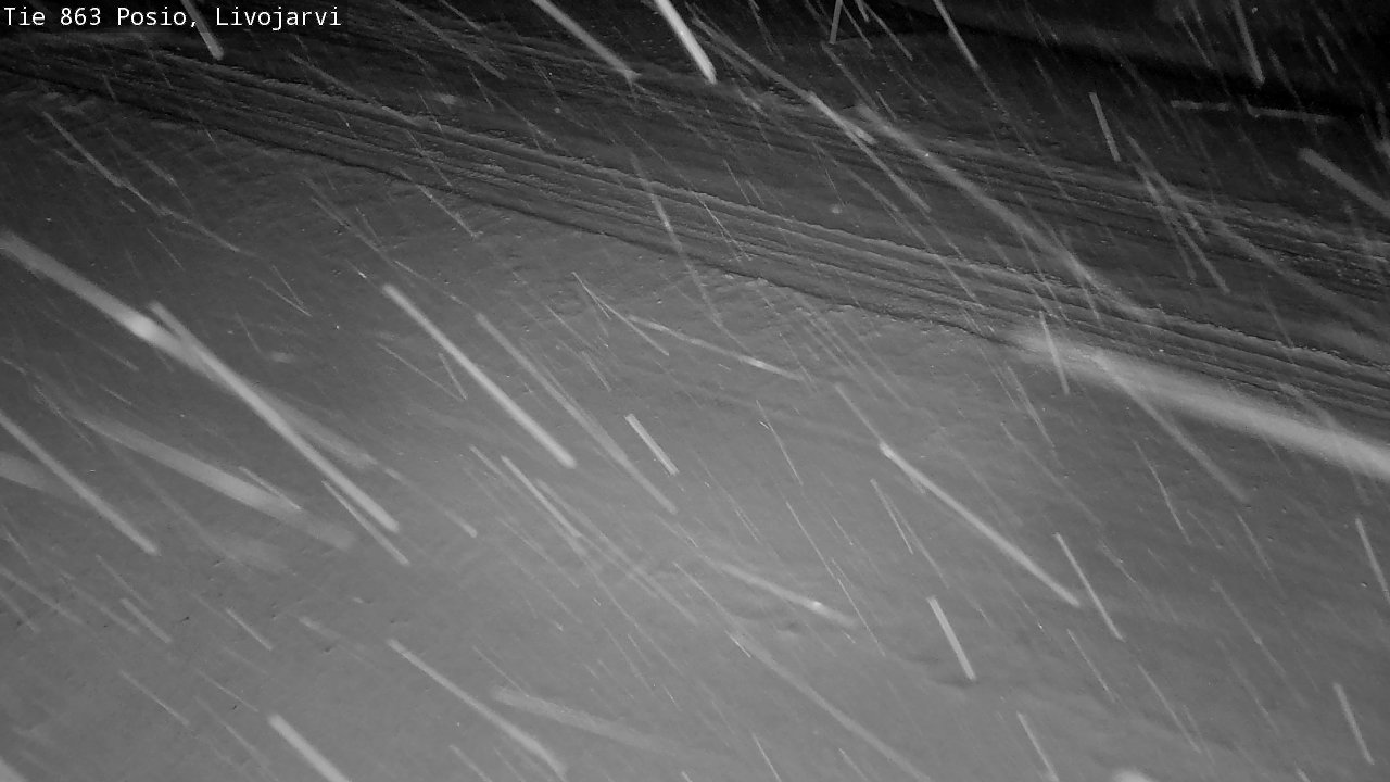Weather Camera Image Road 863 Livojärvi, Posio, Lappi