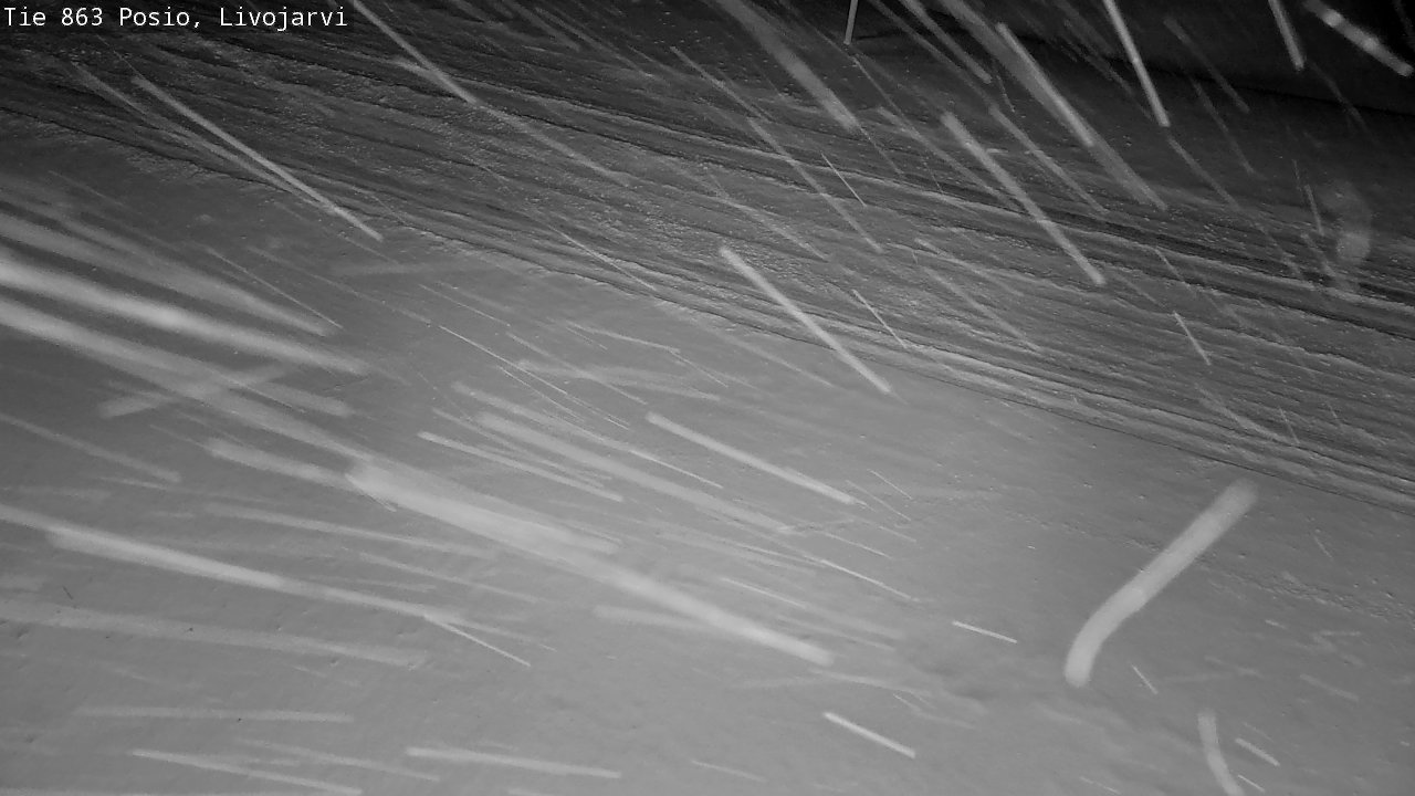 Weather Camera Image Road 863 Livojärvi, Posio, Lappi